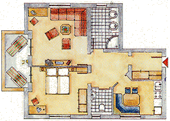 Holiday apartment for 3 - 4 persons