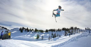 Tobogganing on the tobogganing slope